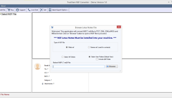 TrustVare NSF Converter screenshot