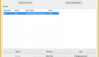 EncFS MP screenshot