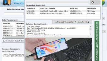 Mobile Bulk SMS Gateway Software screenshot