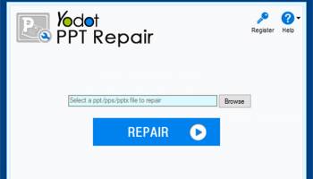 Yodot PPT Repair Software screenshot