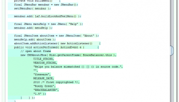 BraceBalancer screenshot