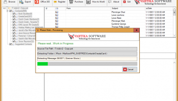 Vartika PST Contact Converter screenshot