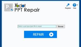 Yodot PPT Repair Software screenshot