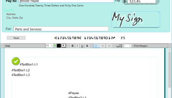 Check Writer III Plus screenshot
