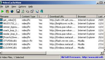 VideoCacheView screenshot