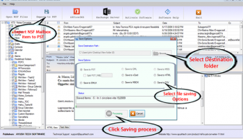ATS NSF To PST Converter screenshot