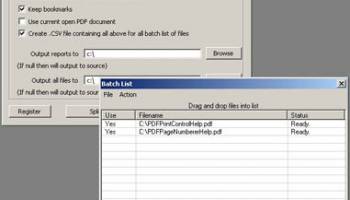 PDF Page Size Split Batch screenshot