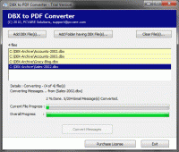 MailMigra DBX to PDF Converter screenshot