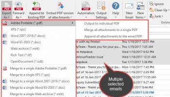 Email to PDF for Outlook screenshot