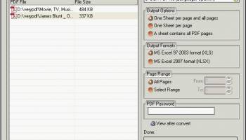 PDF to OpenOffice OCR Converter screenshot