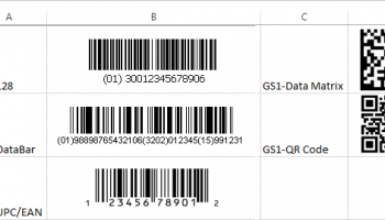 GS1 Linear and 2D Barcode Font Suite screenshot