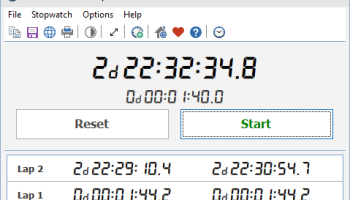 Free Stopwatch Portable screenshot