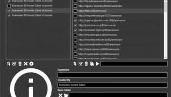 Koinonein Torrent Editor screenshot