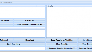 Search Entire Drive By File Types Software screenshot