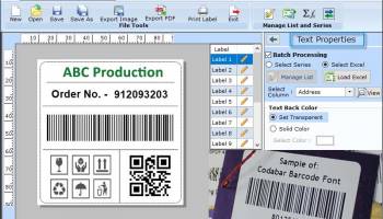 Software Barcode Label screenshot