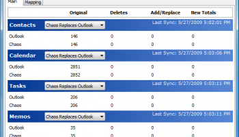 ChaosSync for Outlook screenshot