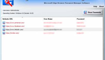 Password Manager for Microsoft Edge screenshot