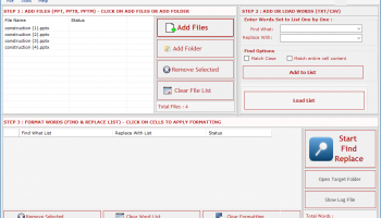 PowerPoint Search & Replace screenshot