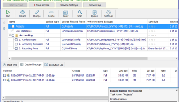Exiland Backup Professional screenshot
