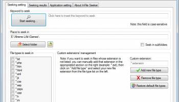 InFile Seeker screenshot