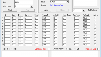 Control Centre Server screenshot