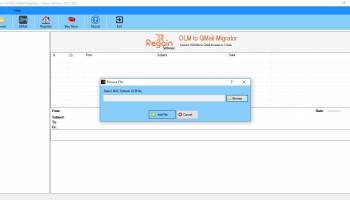Regain OLM to Gmail Migrator screenshot