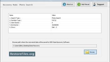 Restore Files screenshot