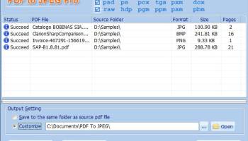PDF To JPEG Pro screenshot