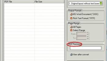 VeryPDF PDF to Word OCR Converter screenshot