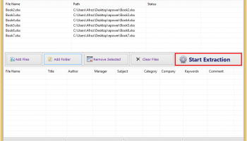 Excel Workbook Details Extractor screenshot