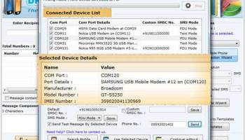 Mobile Text SMS Program screenshot