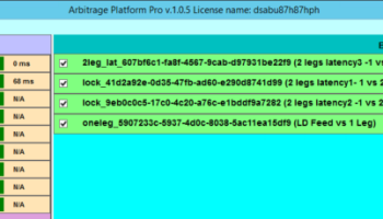 HFT Arbitrage Platform screenshot