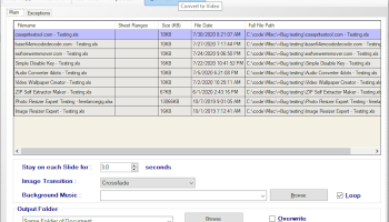 Convert Excel to Video 4dots screenshot
