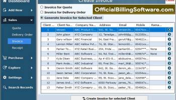 Official Billing Software screenshot
