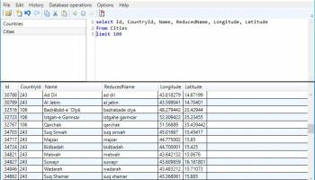 SqliteBrowser screenshot
