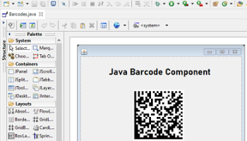 Java Data Matrix 2D Barcode Generator screenshot