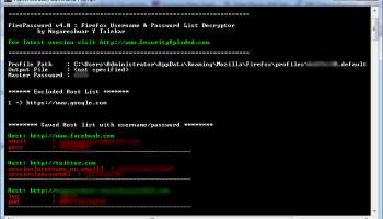 FirePassword screenshot