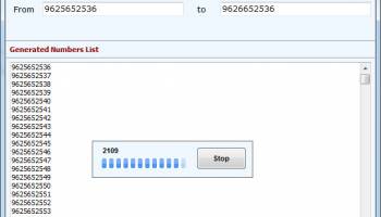 Mobile Number Generator Software screenshot