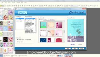 Greeting Card Designer Software screenshot