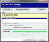 DBX to EML Converter screenshot