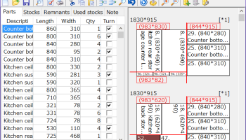 Cut optimizer : Cutting Planner screenshot