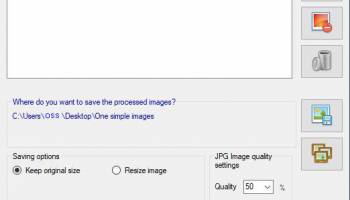 One Simple Image Compressor screenshot