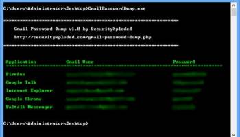 Gmail Password Dump screenshot