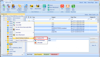 Convert EDB to PST screenshot