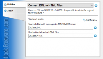 Convert EML to HTML Files for Outlook screenshot