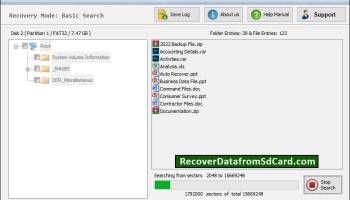 Recover Data from Pen Drive screenshot
