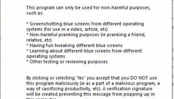 Blue Screen Simulator Plus screenshot