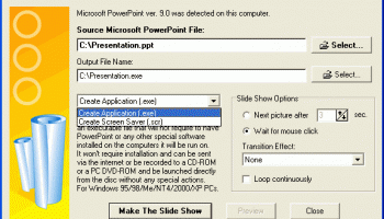 PowerPoint Slide Show Converter screenshot