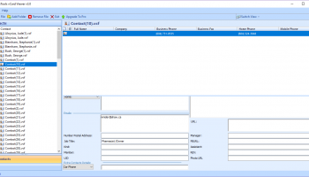 View contacts in VCF file screenshot