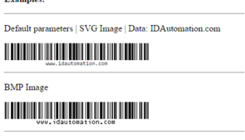 JavaScript Code 128 Generator screenshot